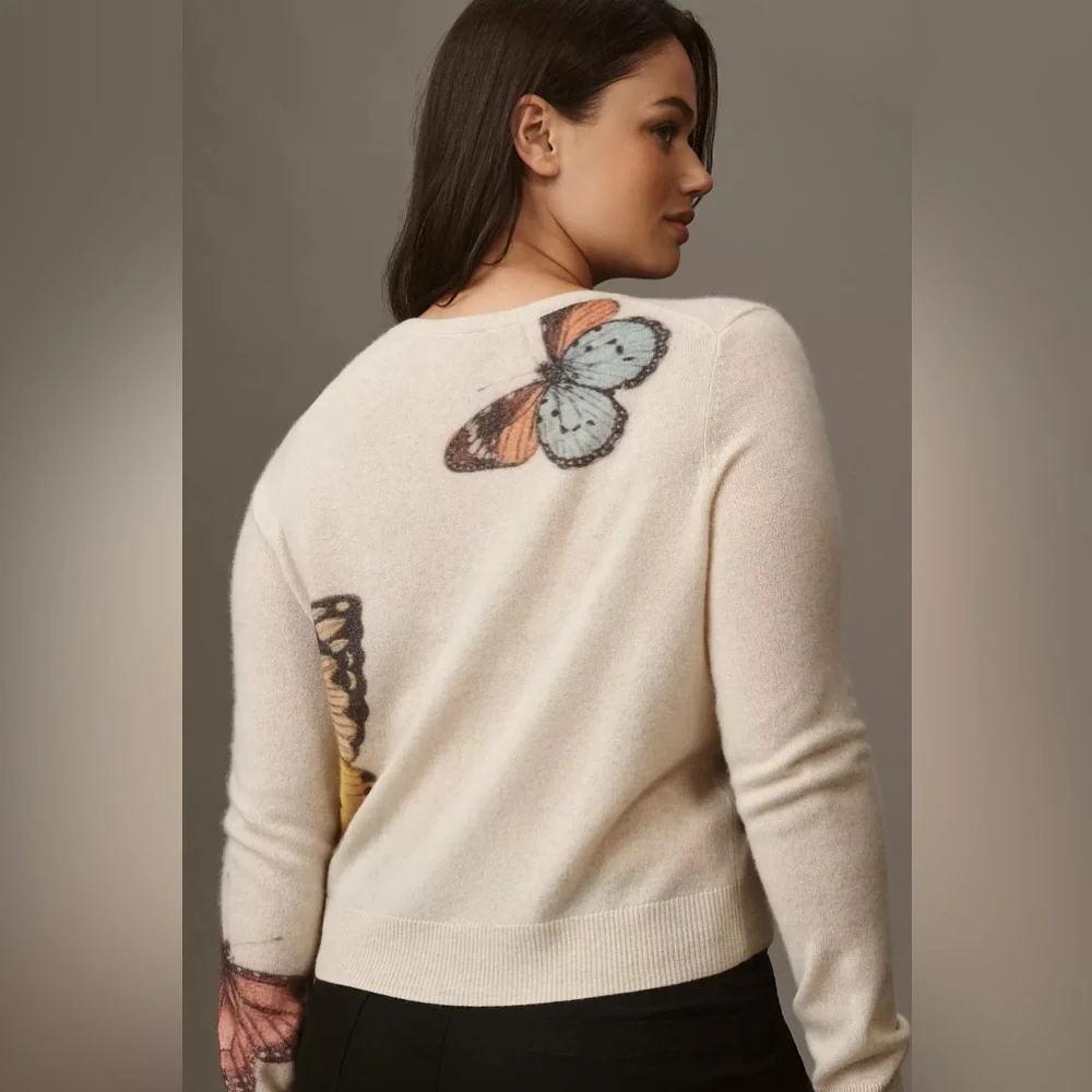 Anthropologie The Juliet Cashmere Cardigan Sweater - Picture 4 of 6